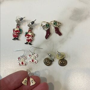 Christmas - Easter- Halloween Holiday Earrings Set